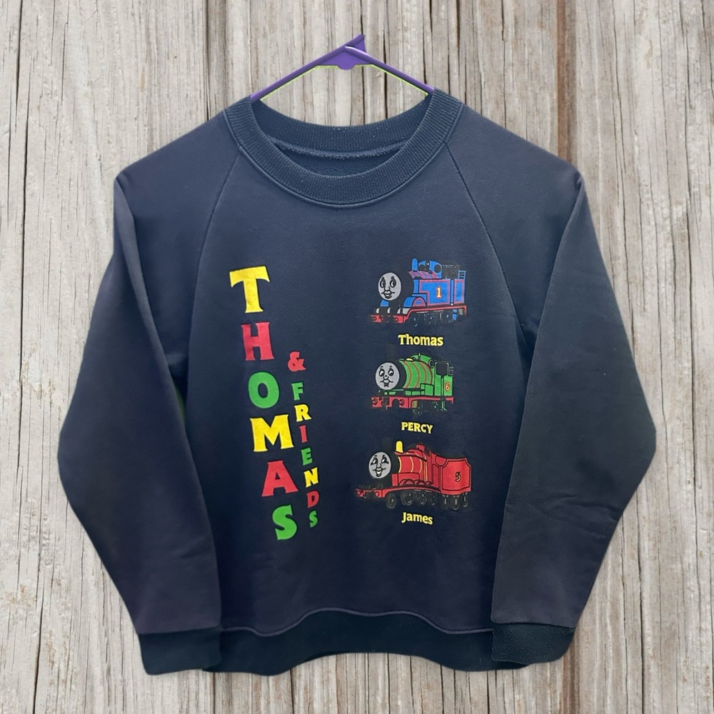 Thomas & Friends Navy  Sweatshirt with Colorful Print 7-8